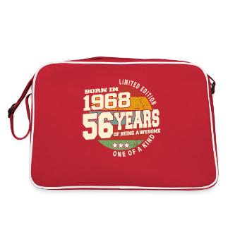 1968 Vintage Retro Classic 56 Years - Retro Bag - red/white - Back