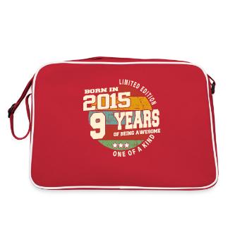 2015 Vintage Retro Classic 9 Years - Retro Bag - red/white - Back