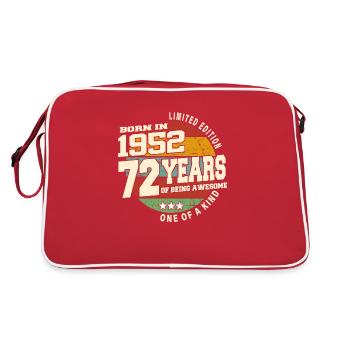 1952 Vintage Retro Classique 72 ans - Sac Retro - rouge/blanc - Dos