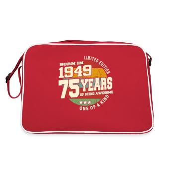 1949 Vintage Retro Classique 75 ans - Sac Retro - rouge/blanc - Dos
