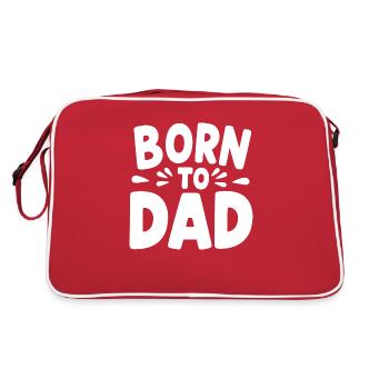 Born to Dad - Retro Bag - red/white - Back