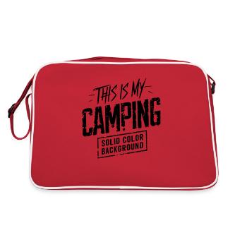 this is my campsite - Retro Bag - red/white - Back