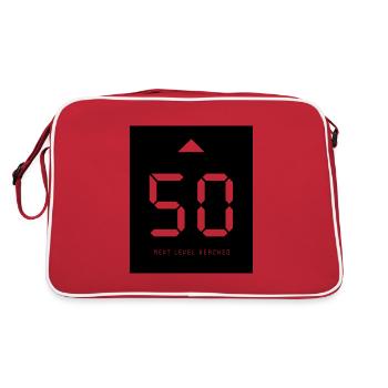 50 - Next Level - Retro Bag - red/white - Back