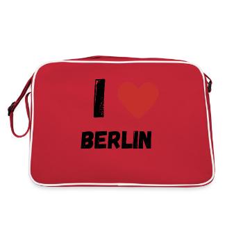 I Love Berlin - Retro Bag - red/white - Back