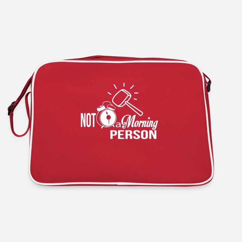 Not a Morning Person Retro Tasche