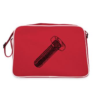 Pièce de rechange à vis de tournevis d’atelier - Sac Retro - rouge/blanc - Dos