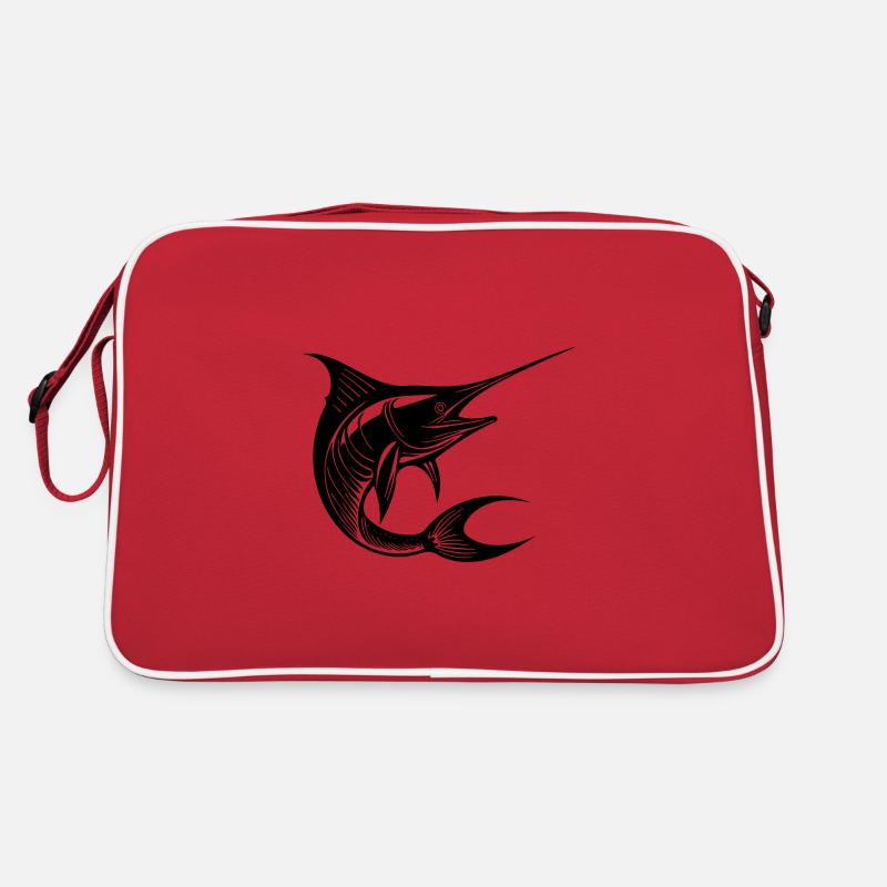 Voilier rapide - élégant fan fish Sac Retro