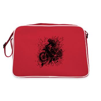 Jump Splash de style de course de moto hors route - Sac Retro - rouge/blanc - Dos