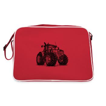 Heavy Agricultural Machinery Field Engine Tractors - Retro Bag - red/white - Back