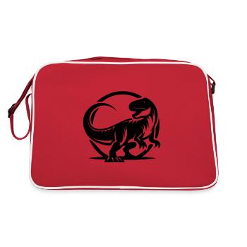 Conception de logo de dinosaure pour les fans de dinosaures - Sac Retro - rouge/blanc - Dos