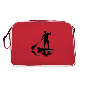 Stand Up Paddle Club et planche à pagaie - Sac Retro - rouge/blanc - Dos