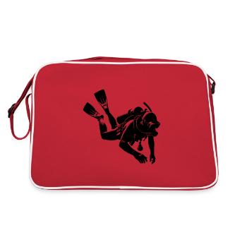 Recreational Diver Scuba Diver Training Equipment - Retro Bag - red/white - Back