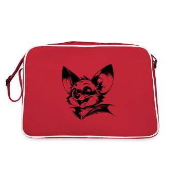 Enfants Chauve-souris Vampire Bébé Dessin - Sac Retro - rouge/blanc - Dos