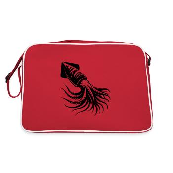 Céphalopode pélagique des grands fonds de Humboldt-Squid - Sac Retro - rouge/blanc - Dos