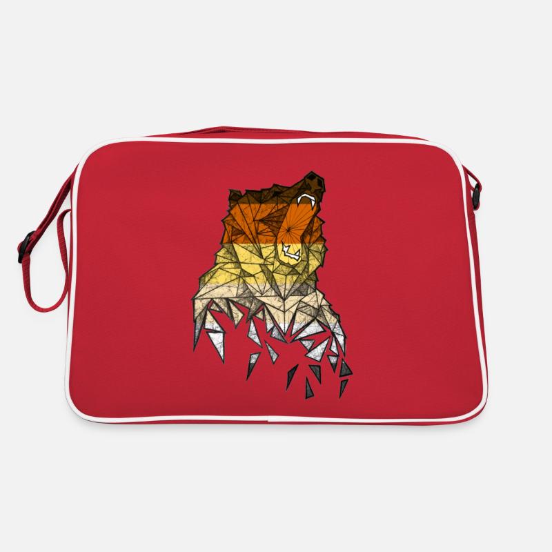 Geometric Bear LGBT Gay Pride CSD Retro Tasche