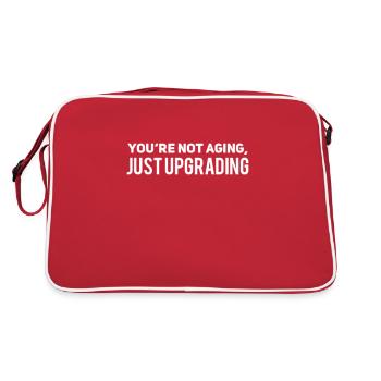 you're not aging, just upgrading - Retro Bag - red/white - Back
