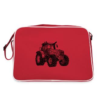 Fantastique tracteur grand tracteur de terrain - Sac Retro - rouge/blanc - Dos