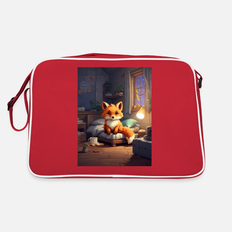 Pixelart cute Fox Retro Tasche