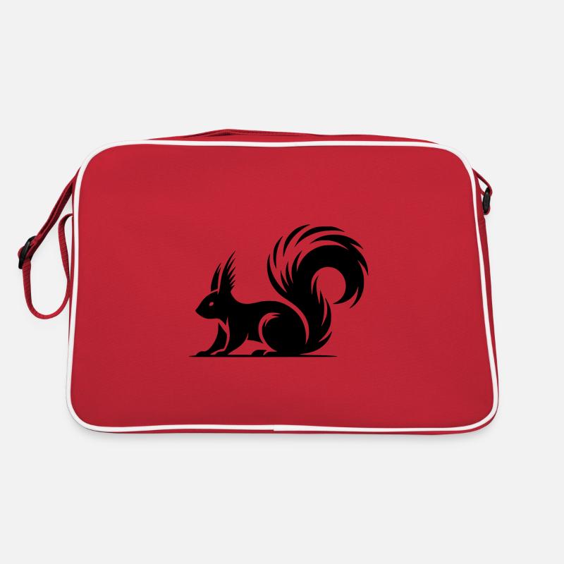 Swift Squirrel Encre Style Dessin Sac Retro