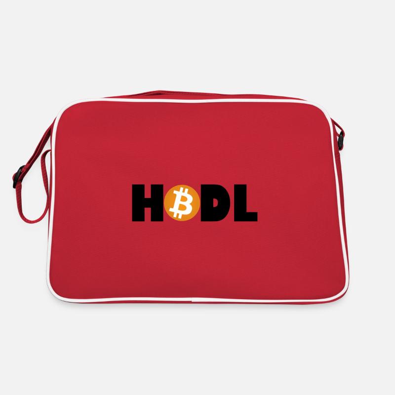 Bitcoin Revolution – Hold the Future - Retro Bag - red/white