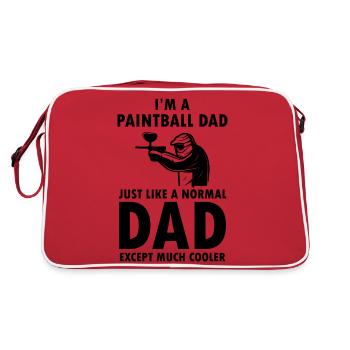 Paintball Airsoft - Retro Tasche - Rot/Weiß - Hinten