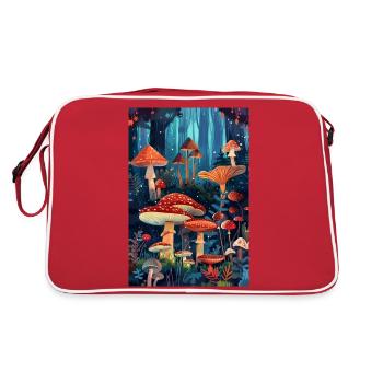 Forêt de champignons | IA - Sac Retro - rouge/blanc - Dos