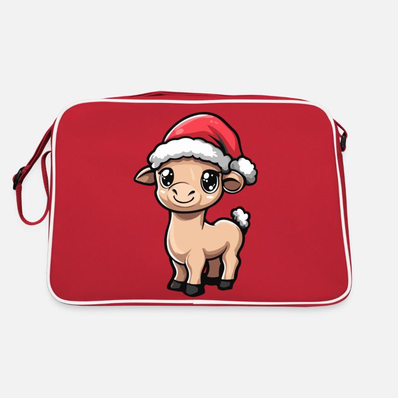Camel Christmas - Retro Bag - red/white