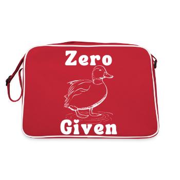Zero Given with a Duck Graphic - Retro Bag - red/white - Back