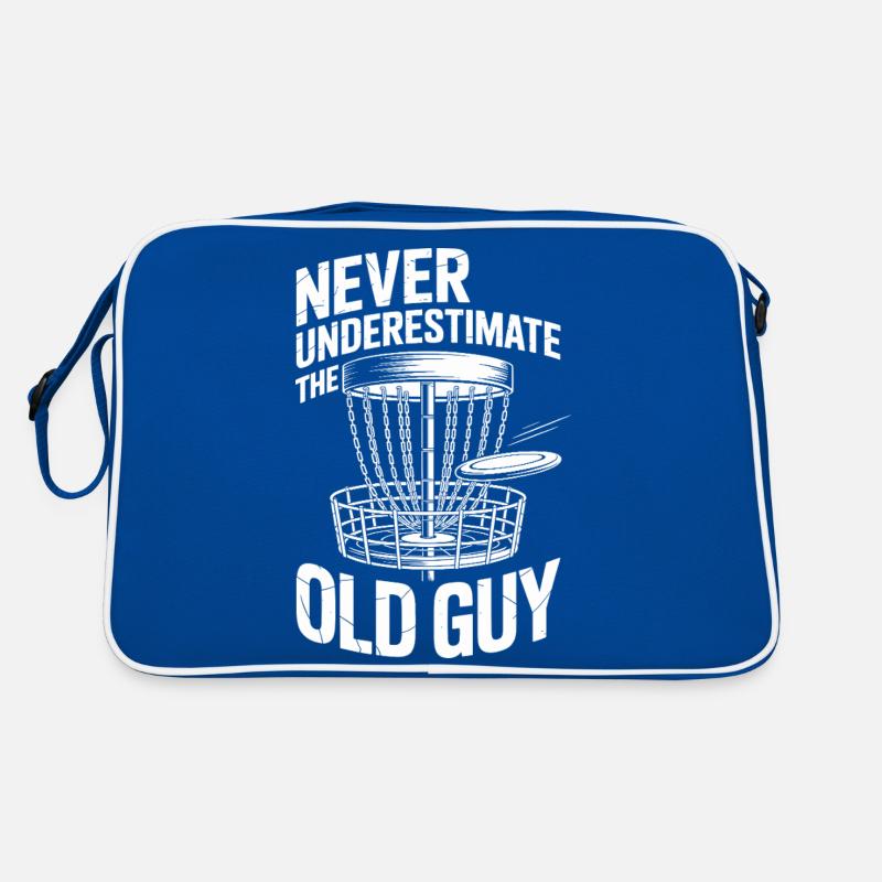 Never Underestimate the old guy disc golfing Retro Bag