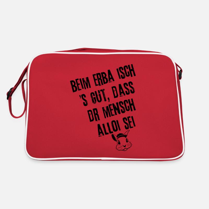 Erba-Einsicht | Redewendung Retro Tasche