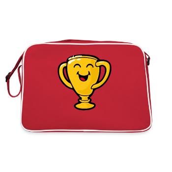 Smiley Goldtrophy Giggling - Retro Bag - red/white - Back