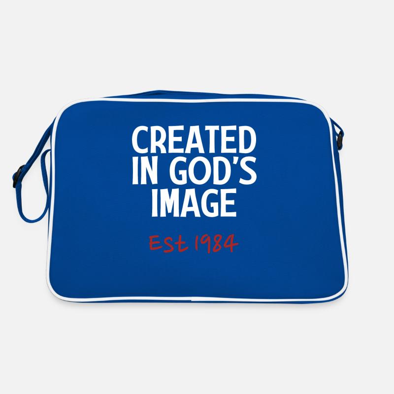 Created in God's Image Est 1984 Retro Bag