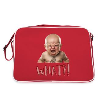 What?! - Retro Bag - red/white - Back