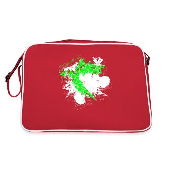 Croatie hrvatska croatie hrv voyage europe zagreb - Sac Retro - rouge/blanc - Dos