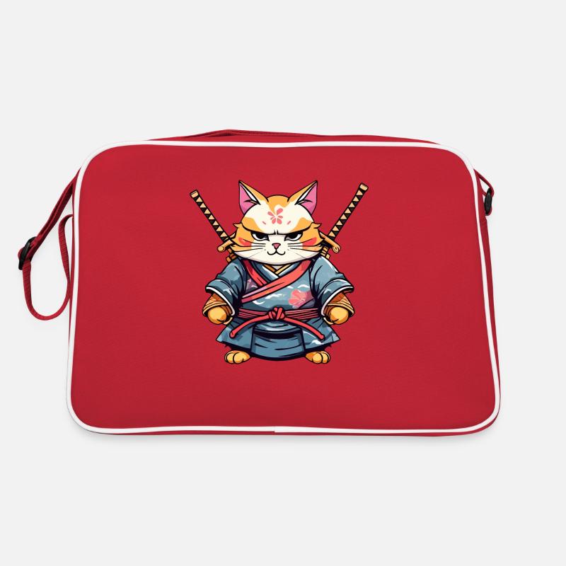 Samurai-Katze #28 Retro Tasche