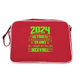 "2024 Rock 'n' Roll Retreat - First Year" - Retro Bag - red/white - Back