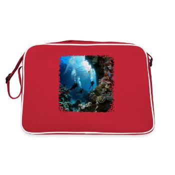 Explore the underwater world with diving - Retro Bag - red/white - Back