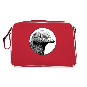 Digital Direkt - Natur Vogel Bird Freedom Freiheit - Sac Retro - rouge/blanc - Dos