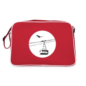 Gondola with eagle black - Retro Bag - red/white - Back