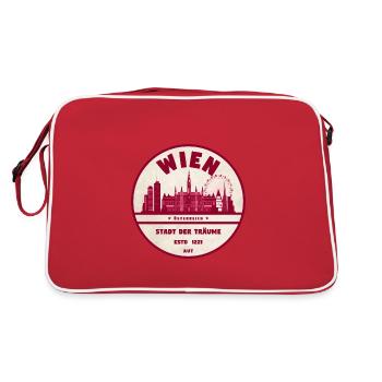 Vintage Vienna Austria - Retro Bag - red/white - Back