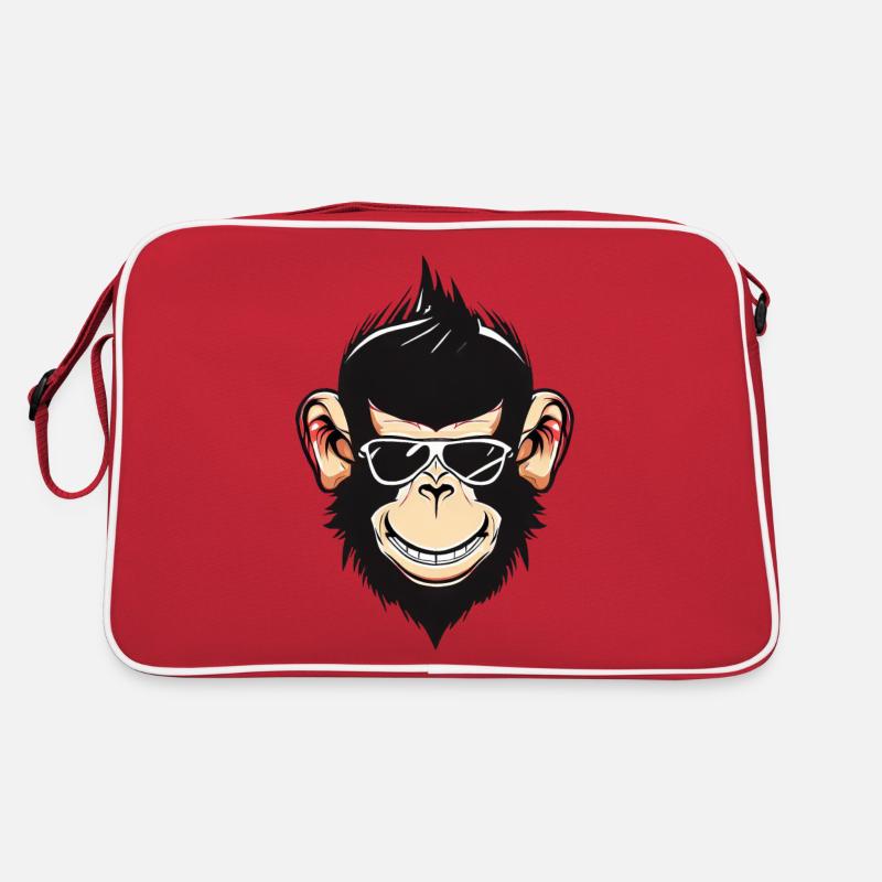 Cooler Schimpanse Rock 'n' Roll 50er Retro Tasche