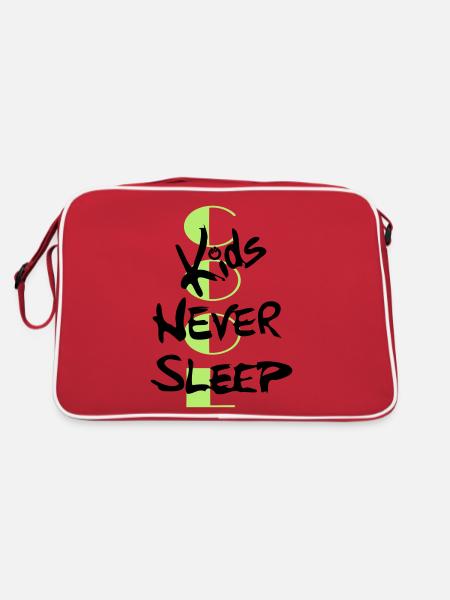 les enfants cool ne dorment jamais - Sac Retro - rouge/blanc - Dos