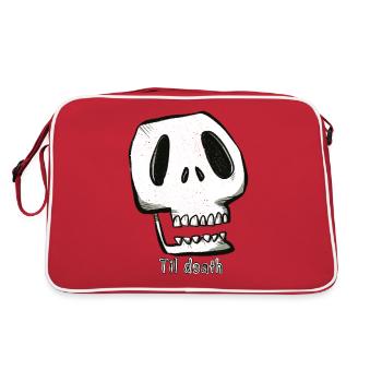 til death - Sac Retro - rouge/blanc - Dos