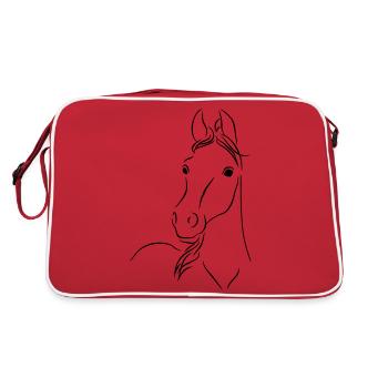 Fohlen01 - Retro Bag - red/white - Back