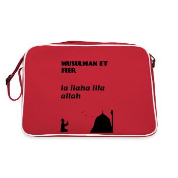 Prière islamique Islam Foi Ramadan musulman - Sac Retro - rouge/blanc - Dos