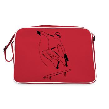 roller freestyle agressive - Sac Retro - rouge/blanc - Dos