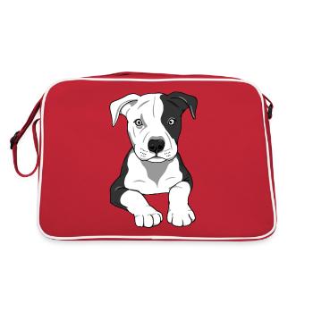 Stafford love - Retro Bag - red/white - Back