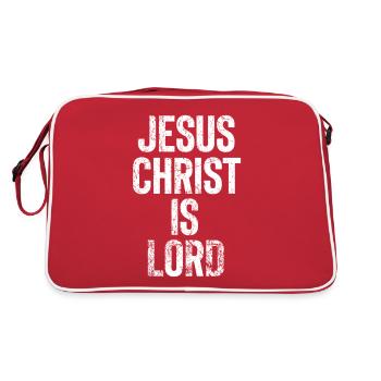 jesus christ is lord - Retro Bag - red/white - Back