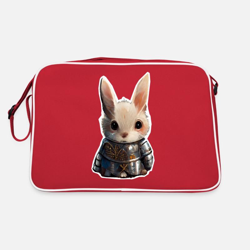 Mignon lapin chevalier Hase Sac Retro