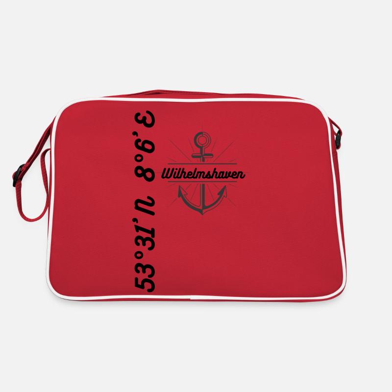 Wilhelmshaven coordinates Maritime Mode Retro Bag